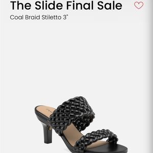 Pashion “the slide” 3 inch stiletto in coal